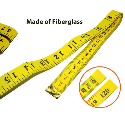 IFAMIO 6 Count 2 Sizes Double Sided Soft Tape Measure 120 Inch/300cm & 79 Inch/200cm Flexible Body Scale Measuring Pocket Tailor Ruler for Sewing ...