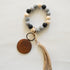 MAMA Keychain wristlet for Moms- Printed Wood with Wood Beads Key Chain, Perfect Accessory for Mom- Great Mother’s Day Gift- Cheetah Print,Christm...