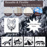 11 Pcs Wolf Stencils Forest Mountain Tree Stencils for Wood Burning Stencil Template Stencils for Painting on Wood Crafts Home Decors (Wolf)...