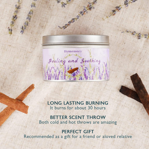 Candles for Home Scented, Lavender & Jade Sandalwood Scented Candles for Women| Men, Natural Non-Toxic Soy Candles with Essential Oils, Aromathera...