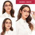 AQWANO Blue Light Blocking Reading Glasses - 4 Pack Computer Readers Anti Glare Eyestrain for Women Cat Eye Stylish Designer Eyeglasses, 2.5...