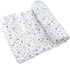 HonestBaby Organic Cotton Swaddle Blankets, Twinkle Star White/Navy, One Size...
