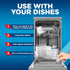 Finish Dishwasher Cleaner Tablets, Deep Cleans Hidden Grease & Grime, Fights Odors, No Extra Wash Cycle, Helps Maintain Dishwasher, 12 Month Suppl...