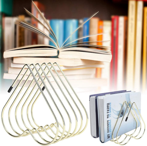 Book Racks? Files Folder Stand ? Desktop Organizer, Desk Book Storage Rack Telescopic Files Folder Stand Organizer Craft Supplies Decoration(Rose ...