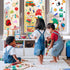 Naler Back to School Decorations Window Clings, 9 Sheets Glueless Window Clings for Classroom Static Double-Sided Window Clings Stickers for Welco...