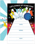 Your Main Event Prints Bowling Party Invitation - Bowling Party Invite - Boy Birthday Invitation - 20 Fill-In Bowling Party Invitations With White...