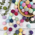 Wooden Crochet Beads 20mm 50pc Mix Color Beads DIY Accessories for Making Necklace Bracelet...