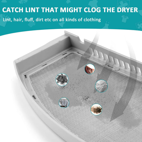 Dryer Lint Screen Replacement WE03X23881 Compatible for G-E Hot-point Lint Trap-Upgraded Stainless Steel Dryer Filter Lint Screen by Sikawai