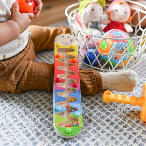 HABA 302593 Wooden Rainmaker Wormy- With Optical and Acoustic effect for Kids aged 2 and Up...