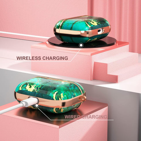 Maxjoy for AirPods Pro Case, Cute AirPod Pro Case Protective Hard AirPod Pro Cover for Women Men with Keychain for AirPods Pro Charging Cover 2019...