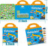 Reusable Sticker Books for Kids, Travel Removable Toddler Vehicle Sticker Books for 3 4 5 Year Old Girls Boys Birthday Gifts Educational Learning ...