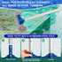 Pool Brush with Round Ends, Premium Pool Brushes for Cleaning Pool Walls & Tiles, 12.5'' Pool Brush Head for Inground Pools/above Ground Pools, Sp...
