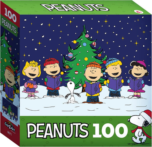 RoseArt - Peanuts - Christmas Caroling - 100 Piece Jigsaw Puzzle for Kids and Adults...