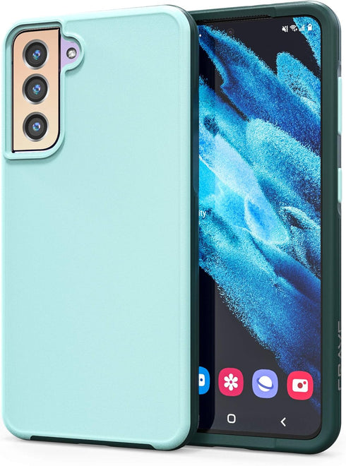 Crave Slim Guard for Galaxy S21 Case, Shockproof Case for Samsung Galaxy S21, S21 5G (6.2 inch) - Aqua...