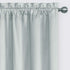 Eclipse Canova Modern Valance Rod Pocket Window Curtain for Kitchen or Bathroom, 42" x 21", River Blue...