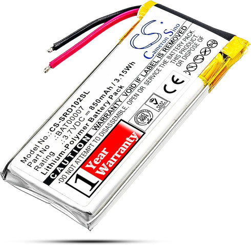 BAT00007 Battery Replacement for Cardo Scala Rider Packtalk, Packtalk Duo, SRPT0102, Require Soldering...