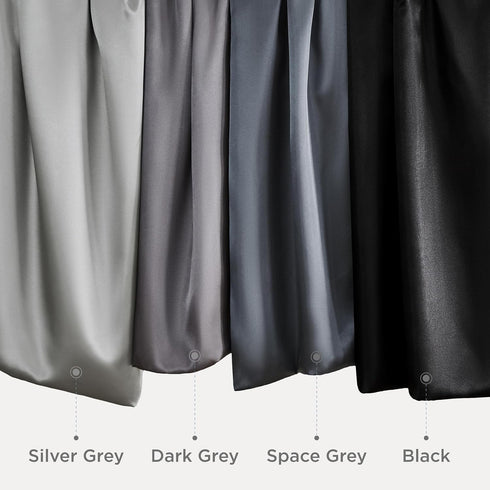 Bedsure King Size Satin Pillowcase Set of 2 - Dark Grey Pillow Covers for Hair and Skin with Envelope Closure, Similar to Silk Pillow Cases, Gifts...