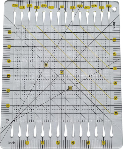 HONEYSEW Acrylic Quilt Cut Ruler Template for Quilting Fabric Cutting Crafts...