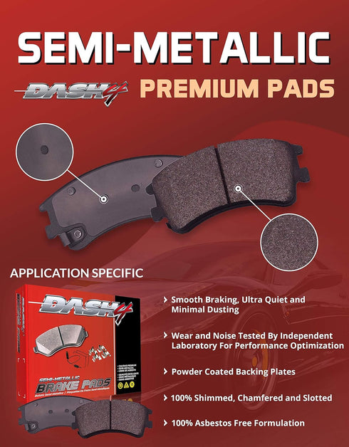 MD632 EDGE Premium Semi-Metallic Brake Pad...