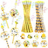 48 Sets Bee Themed Gifts 48 Scented Bee Inspirational Pencils, 48 Motivational Cards and 48 Pencil Topper Clip for Kids Graduation Gifts End of th...