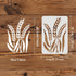 FINGERINSPIRE Wheat Stencil 11.7x8.3 inch Wheat Stalk Stencil Plastic Wheat Painting Stencil Reusable Wheat Pattern Stencils for Painting on Wood,...