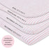 Ely's & Co. Patent Pending Waterproof Bassinet Sheet, No Need for Bassinet Mattress Pad Cover, 2 Pack Mauve Pink Splash & Stripes,for Baby Girl 32...