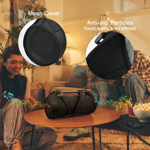 TXEsign Travel Carrying Strap Case Compatible with Sony SRS-XG500 X-Series Wireless Portable Bluetooth Boombox, Two Sides Mesh Covers Case Protect...