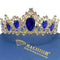 Baroque Royal Queen Crowns and Tiaras for Women,Crystal Rhinestone Costume Party Festival Wedding Tiaras Headbands (Blue)...