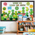 66 Pieces Cactus Classroom Decor When We Learn We Grow Bulletin Board Decorations Set Cactus Cutouts Tissue Paper Pompoms for Kindergarten Element...