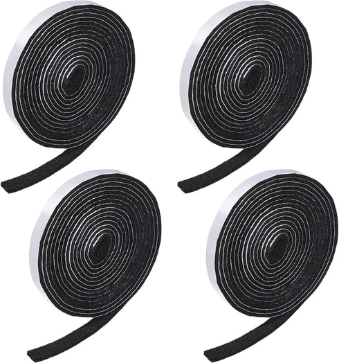 4 Rolls 120 Inch Felt Strip with Adhesive Backing Felt Tapes Furniture Felt Strip Rolls Self Stick Heavy Duty Polyester for Protecting Furniture a...