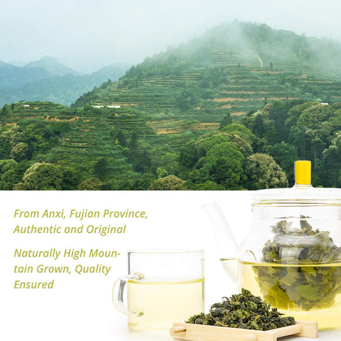 Oriarm Anxi Tie Guan Yin 250g - Chinese Tieguanyin Oolong Tea Loose Leaf - Fujian Wu Long Green Tea Ti Kuan Yin...