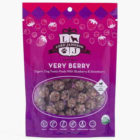 Very Berry 3oz - Small Breed Dog Treats - Soft & Chewy, Antioxidant Rich, Training & Little Rewards...