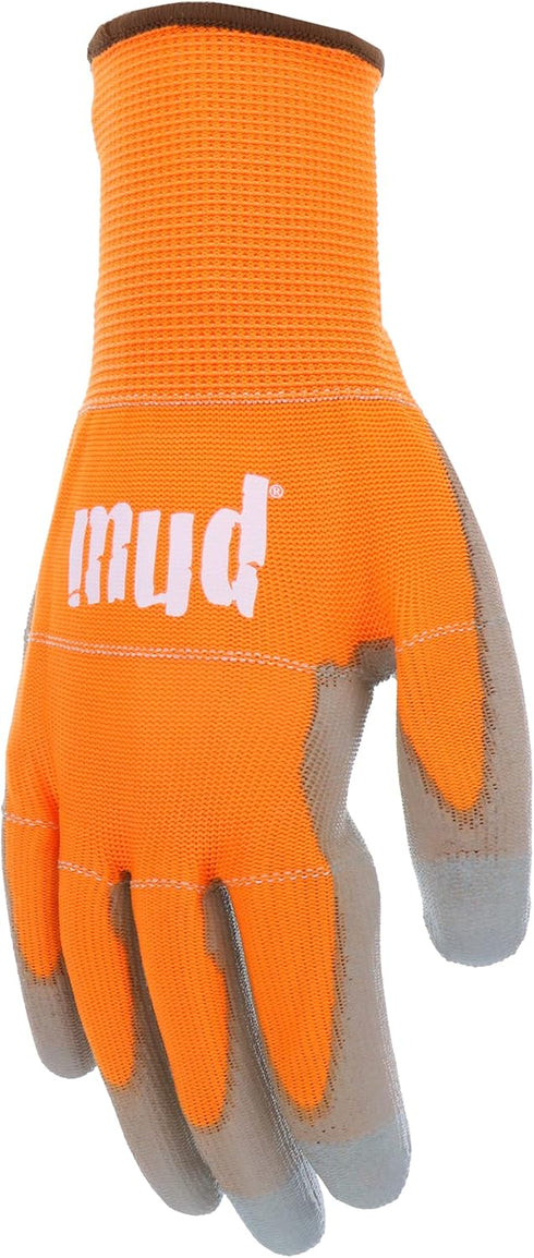 MUD Smart Work Gardening Glove Orange - Medium 028O/M Smart Device Ready...