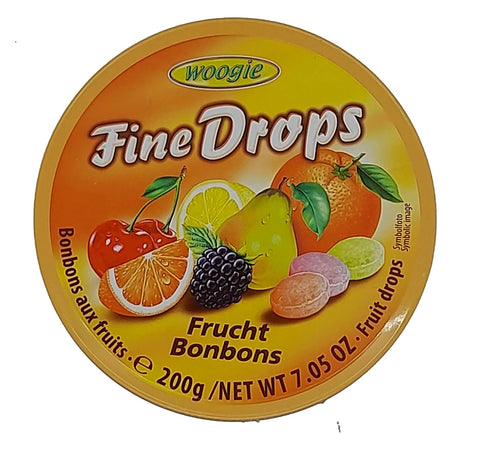 WOOGIE Fine Drops Fruit Mix Candies 200g...