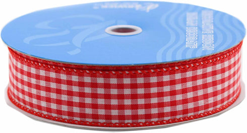 Berwick Wired Edge Picnic Craft Ribbon, 1-1/2-Inch by 50-Yard Spool, Red...