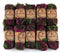 Earth Maker 10 Pack (Skeins) 100% Wool Slub Super Bulky Yarn Each Skein 1 oz (30g) 16 Yards, Cactus Violet......