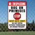 Beware Of Dog Signs For Fence No Trespassing Dog On Premises Sign For Garden?2 Pack ) Dogs Warning Signs For Property Funny Metal Tin Signs Beware...
