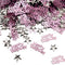 Purple Happy Birthday Confetti 240 Pieces + Silver Star 350 Pieces – Decoration Table Decoration Birthday Table Confetti...