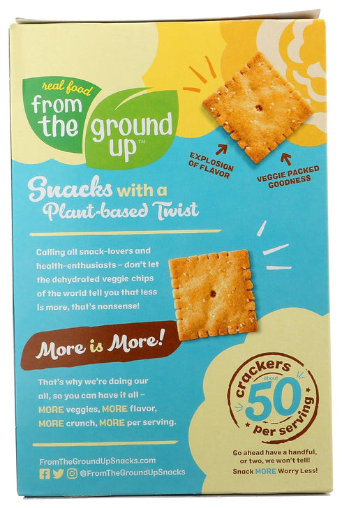 From The Ground Up, Cauliflower Crackers Sea Salt, 4 Ounce...