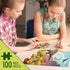 Glow in The Dark 100 Piece Dinosaur Puzzle for Kids - Dinosaurs Jigsaw Puzzles Toys for Boys & Girls Ages 6-8 - Christmas Birthday Gifts for Age 6...