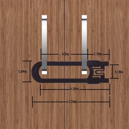 Sliding Cabinet Locks Baby Proofing – Adjustable Child Safety Latches for Knobs & Handles – 10 Pack – No Adhesive Drilling or Tools - Brown...