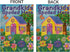 Grandkids Spoiled Here Garden Grandpa Grandma House Flag Burlap Double Sided Yard Outdoor Decoration 12.5 x 18 Inch...