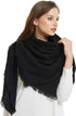 VIVIAN & VINCENT Soft Classic Luxurious Blanket Solid Color Square Scarf Wrap...
