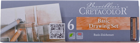 CRETACOLOR Primo Drawing Set, 6-Pencils, multicolor, basic (15-40-006)...