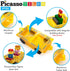 PicassoTiles Magnetic Car Play Set with Action Figures for Kids 3+ - STEM Building Block Vehicle Toy...