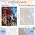 ajepon Landscape Paint by Numbers Kit,Town Paint by Number Kits for Adults,Scenery Adults Paint by Numbers Kits on Canvas without Frame Oil Painti...