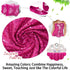 ShinyBeauty Fabric by The Yard Hot Pink 1 Yard Sequin Fabric Mesh Sequin Fabric Sequin Fabric by The Yard Sequin Material Fabric for Wedding Dress...