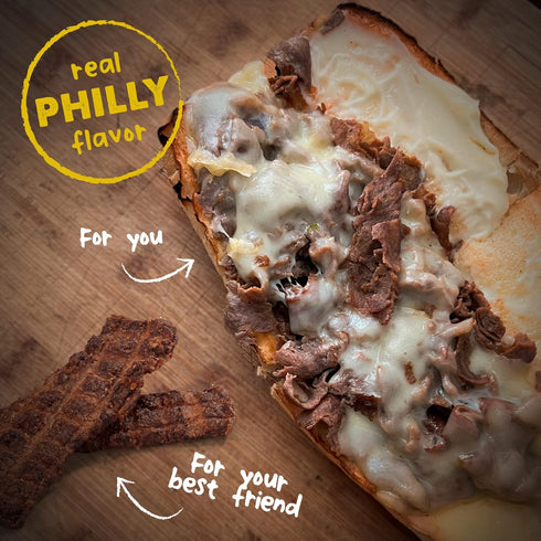 Cloud Star Wag More Bark Less Jerky: Philly Cheesesteak Beef - 10 oz....
