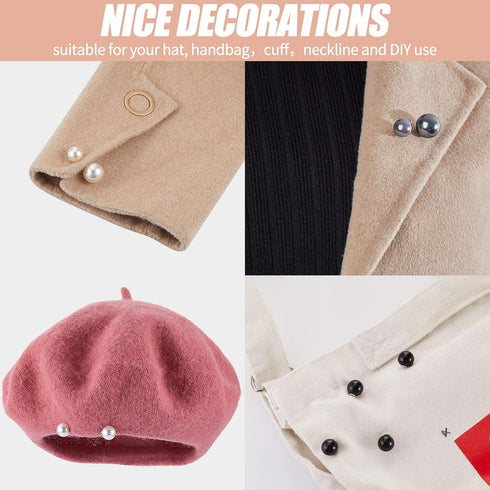 12 Pieces Faux Pearl Brooch Sweater Shawl Brooch Anti Exposure Neckline Safety Pin with Different Design for Women Girls...