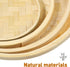 Luxshiny 4pcs Bamboo Weaving Basket Bamboo Woven Tray Mini Woven Bread Display Traybamboo Woven Storage Plate Drying Bamboo Basket for Drawing Cra...